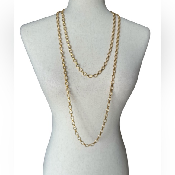 Vintage Gold-Tone Chain Necklace Set  Wear Together or Separately - Picture 2 of 8